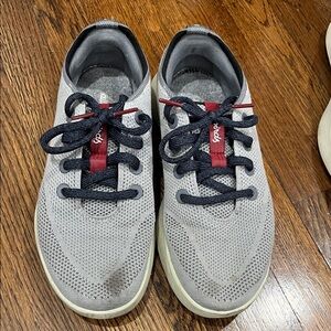Allbirds Gray and Red Sneakers